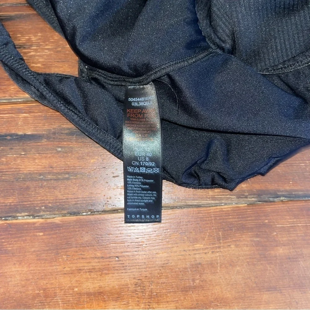 Black Sleeveless swimsuit size 8
